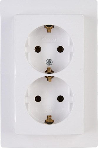Kopp hk05 arktisweiß einbausteckdose ra doppel - 4621520