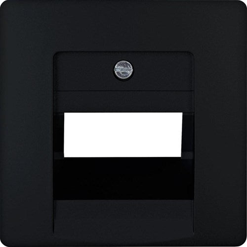 Kopp hk05 mattschwarze Abdeckplatte UTP doppelt – 4621660