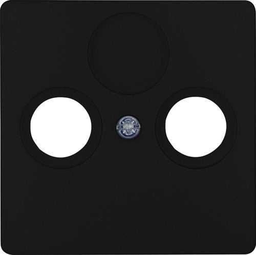 Kopp hk05 mattschwarze Abdeckplatte für Koax – 4621640