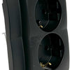 Kopp hk05 mattschwarze Einbausteckdose RA doppelt - 4621720