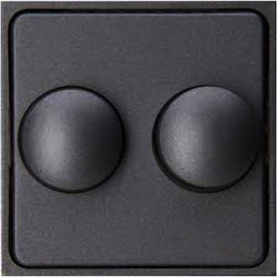 Kopp hk07 anthrazitfarbene Abdeckplatte + Tasten-Duo-Dimmer – 4623035