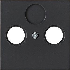 Kopp hk07 anthrazitfarbene Abdeckplatte für Koax – 4623040