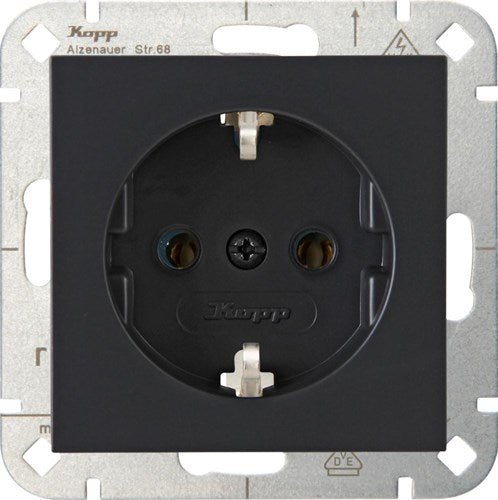 Kopp hk07 anthrazit Einbausteckdose RA - 4623100