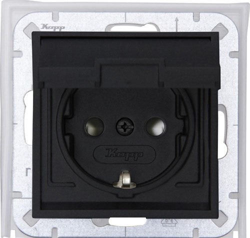 Kopp hk07 anthrazit ip44 einbausteckdose ra cover – 4623160