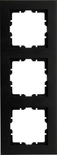 Kopp hk07 pure matt black 3-fach Abdeckrahmen - 4624720