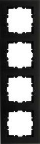 Kopp hk07 rein mattschwarzer 4-Wege-Abdeckrahmen – 4624730