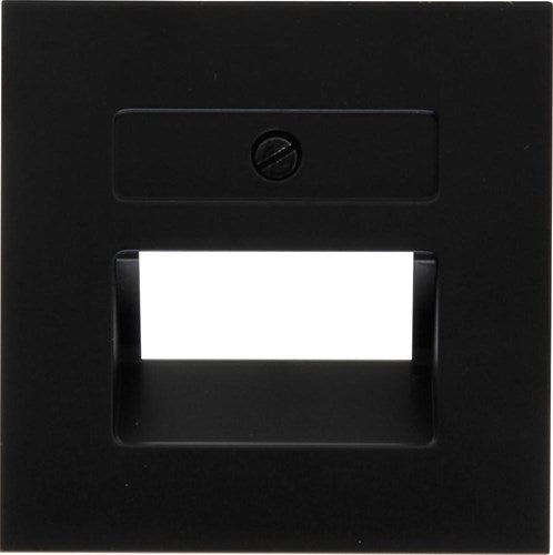 Kopp hk07 pure mattschwarze Abdeckplatte UTP doppelt – 4624560