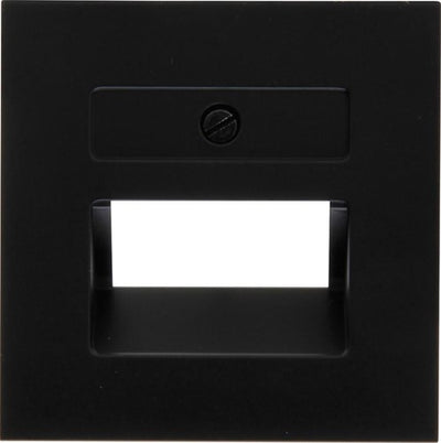 Kopp hk07 pure mattschwarze Abdeckplatte UTP doppelt – 4624560
