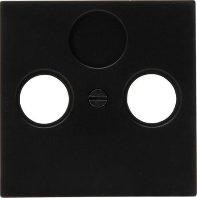 Kopp hk07 pure mattschwarze Abdeckplatte für Koax – 4624540