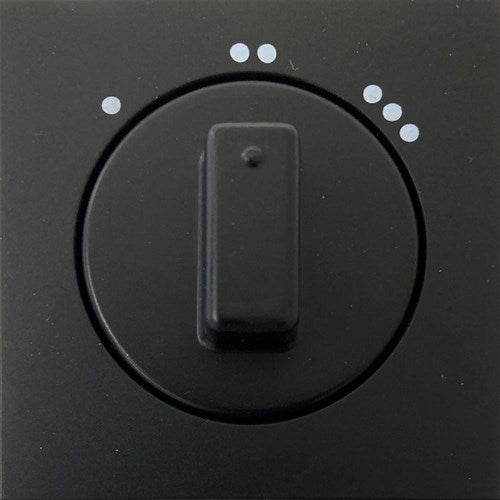 Kopp hk07 rein mattschwarze Abdeckplatte + Knopf 3-Positionsschalter – 4624580