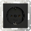 Kopp hk07 pure mattschwarze Einbausteckdose RA - 4624600