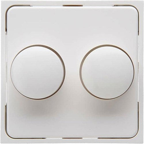 Kopp hk07 weiße Abdeckplatte + Tasten-Duo-Dimmer – 4622035