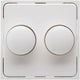 Kopp hk07 weiße Abdeckplatte + Tasten-Duo-Dimmer – 4622035