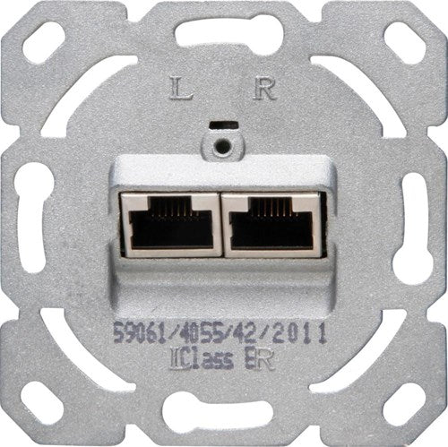 Enzo Kopp Einbaugerät ISDN Cat6 2-fach