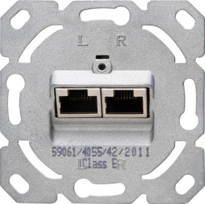 Enzo Kopp Einbaugerät ISDN Cat6 2-fach