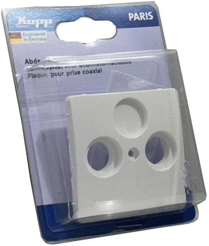 Kopp Paris Arctic White Abdeckplatte für Koax – 4625040