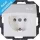 Kopp Paris Arctic White Einbausteckdose RA mit Abdeckung – 4625110