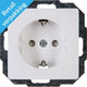 Kopp Paris Arctic White Einbausteckdose RA + Kindersicherung - 4625100