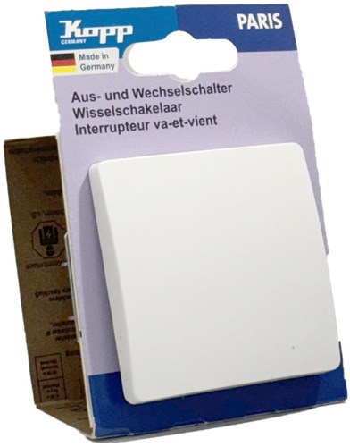 Kopp Paris Arctic White Umschalter + Wippe – 4625000