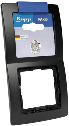 Kopp Paris Mattschwarz 2-fach Abdeckrahmen - 4625340
