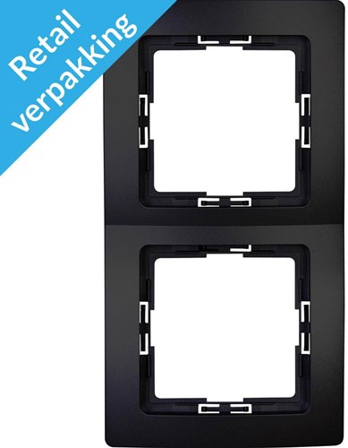Kopp Paris Mattschwarz 2-fach Abdeckrahmen - 4625340