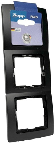 Kopp Paris Mattschwarz 3-fach Abdeckrahmen - 4625350