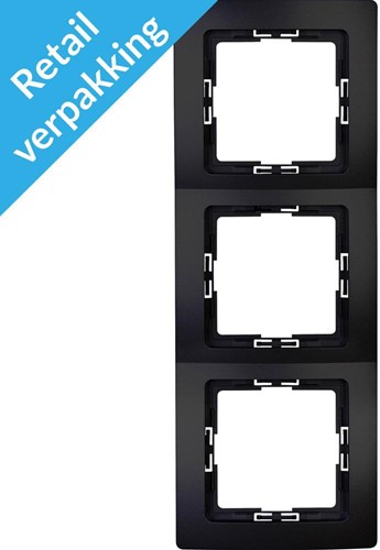 Kopp Paris Mattschwarz 3-fach Abdeckrahmen - 4625350