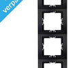 Kopp Paris Mattschwarz 4-fach Abdeckrahmen - 4625360