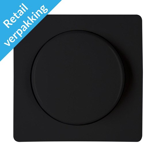 Kopp paris mattschwarze Abdeckplatte + Tastendimmer – 4625230