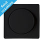 Kopp paris mattschwarze Abdeckplatte + Tastendimmer – 4625230
