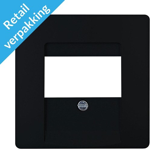 Kopp Paris mattschwarze Abdeckplatte USB – 4625270