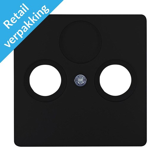Kopp Paris mattschwarze Abdeckplatte für Koax – 4625240