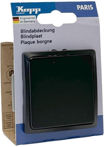 Mattschwarze Blindplatte von Kopp Paris – 4625250