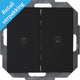 Kopp Paris mattschwarzer Jalousienschalter + Wippe – 4625280