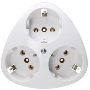 Kopp Steckdose RA Einbau 3-fach Artikweiß - 4677041
