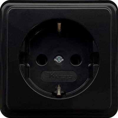 Kopp schwarze Aufputzsteckdose RA - 4626100