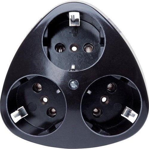 Kopp schwarze Aufputzsteckdose RA 3-fach - 4626120