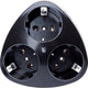Kopp schwarze Aufputzsteckdose RA 3-fach - 4626120