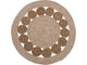 Rundgewebter Home-Styling-Teppich, ø80 cm