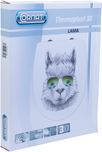 Cornat WC-Sitz Thermoplast SC Lama 3D XX – ksdsc150