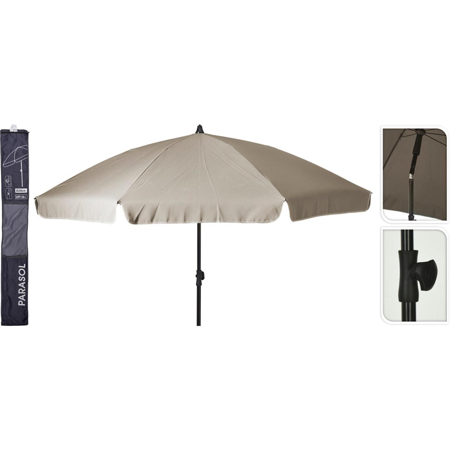 Gartenschirm Taupe ø200cm