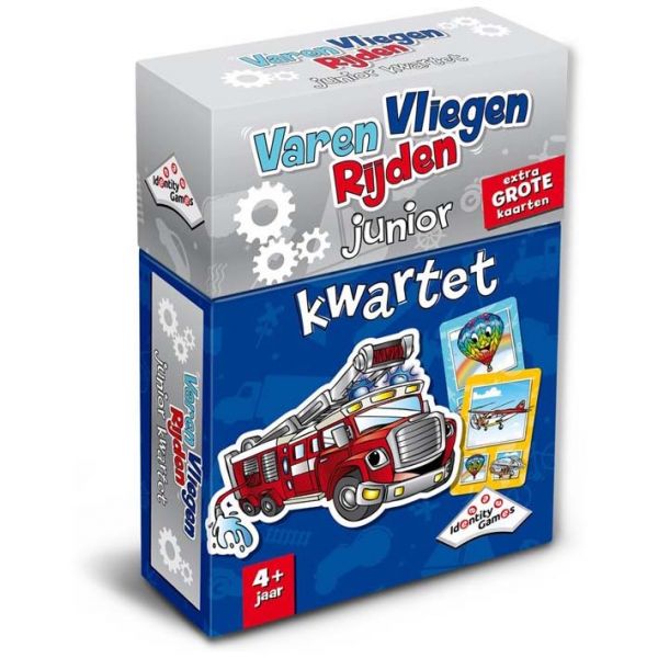 Identitätsspiele segeln, fliegen, Junior -Quartett fahren