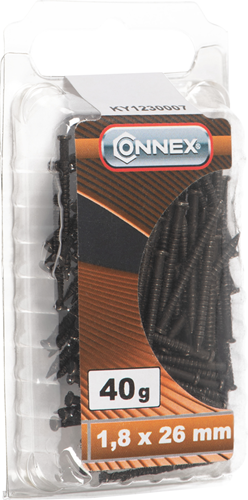 Connex Stahlnagel 1,8x26 schwarz 40g Stück - ky1230007