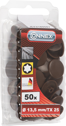 Connex-Abdeckkappe TX25 D13 PVC 50 Stück BR - KY3180087
