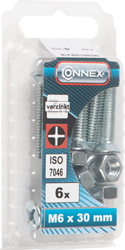 Connex Metallschraube VZ-K M6x30 6 Stück VZ - KY4010630