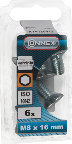 Connex Innensechskantschraube VK M8x16 6Stk VZ - KY4120012