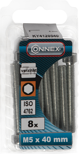 Connex Innensechskantschraube CY M5x40 8 Stück VZ - KY4120540