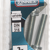 Connex Flügelschraube M6x30 3 Stück vz - ky4170630