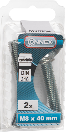 Connex Flügelschraube M8x40 2 Stück VZ - KY4170840