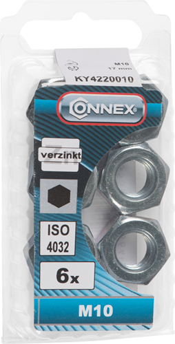 Connex Sechskantmutter M10 6 Stk. VZ - KY4220010
